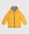 Einfarbige Kinder-Winterjacke gelb