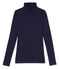Damen-Unterziehpullover aus leichter Baumwolle blau Soir
