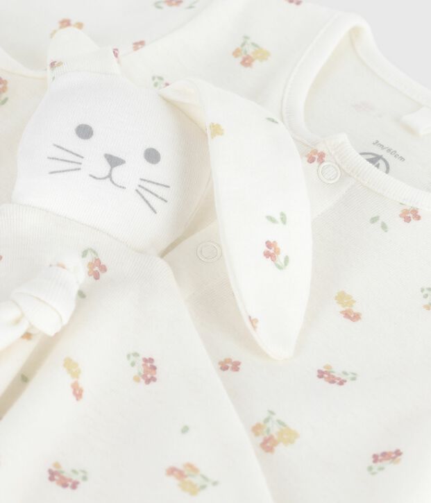 Newborn-Geschenkset aus Baumwolle mit Blumenmotiv vielfarbig