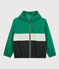 Kinder-Windjacke aus recyceltem Polyester für Jungen blau SMOKING/ GAZON