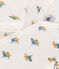 Strampler aus Molton mit Blumenmuster weiss MARSHMALLOW/weiss MULTICO
