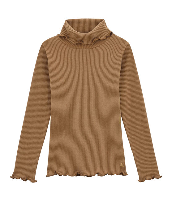 Langarmshirt mit Rollkragen braun BRINDILLE