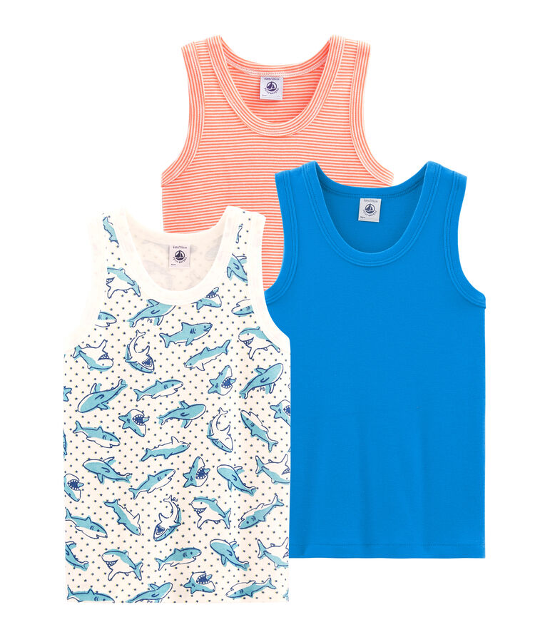 3er-Set Tanktops f&uuml;r kleine Jungen vielfarbig