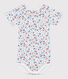 Kurzärmeliger Baby-Body aus Baumwolle mit Blumenmuster