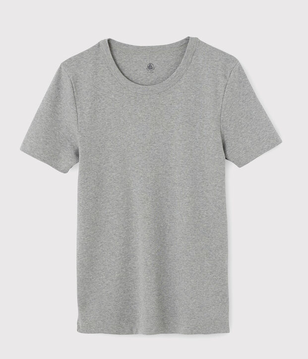 Kurz&auml;rmliges T-Shirt grau