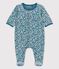 Baby-Strampler aus Bio-Nicki mit Muster MOZAIK/ MARSHMALLOW