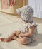 Baby-Hut mit Blumenmuster weiss MARSHMALLOW/weiss MULTICO