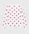 Damen-Cardigan in Wickelform aus BIO-Baumwolle weiss MARSHMALLOW/rot TERKUIT