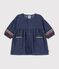 Lang&auml;rmeliges Baby-Kleid aus Denim blau