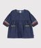Lang&auml;rmeliges Baby-Kleid aus Denim blau