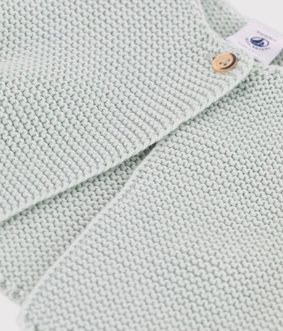 Baby-Cardigan aus Bio-Baumwollstrick grün HERBIER
