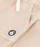 Baby-Hose aus einfarbiger Baumwolle mit Aufn&auml;her im Cargo-Stil beige