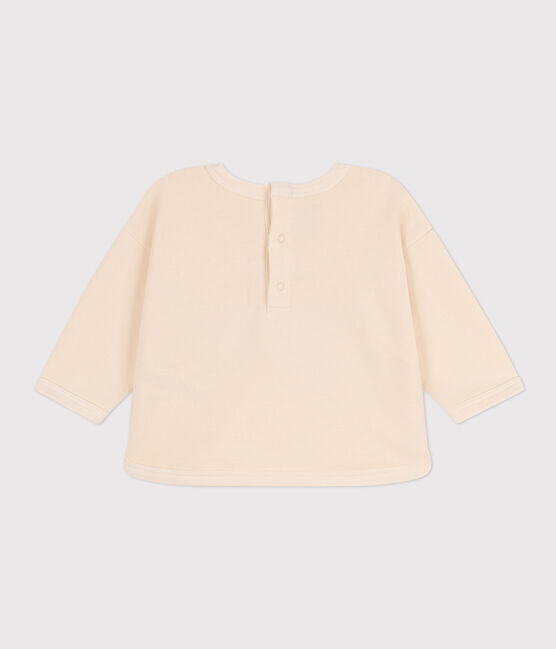 Baby-Sweatshirt aus Molton naturfarben AVALANCHE