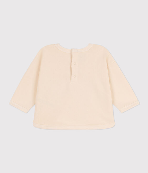 Baby-Sweatshirt aus Molton naturfarben