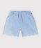 Kinder-Shorts aus einfarbiger Baumwolle blau