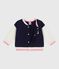 Baby College-Jacke aus Baumwolle blau SOIR/ MILK