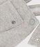 Lange Baby-Latzhose aus Molton grau CHATON CHINE