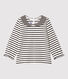 Langärmelige Baby-Bluse aus Baumwolle.