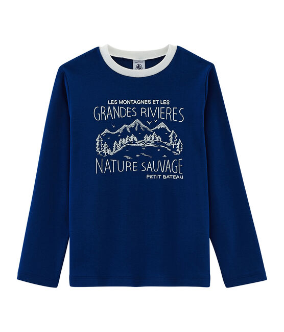 T-Shirt für Jungen blau LIMOGES