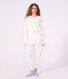 Damen-Pyjama aus Baumwoll-Frottee mit Herzmotiv