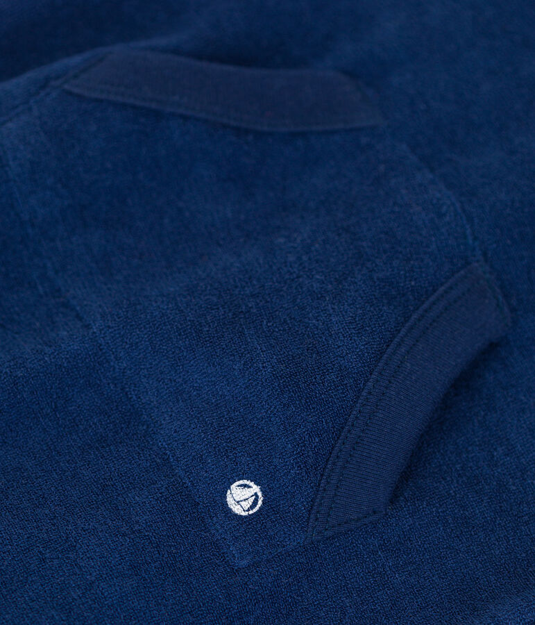 Baby-Kurzoverall aus Frottee blau