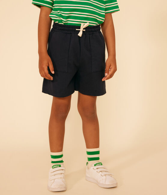 Kinder-Short für Jungen aus Baumwolle blau SMOKING