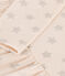 Langärmeliges Kleid mit Printmotiv für Mädchen beige AVALANCHE/ ARGENT