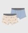 Set Kinder-Boxershorts aus Baumwolle mit Elefanten variante 1