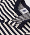 Baby-Cardigan aus gestreiftem Doppeljersey blau SMOKING/ AVALANCHE