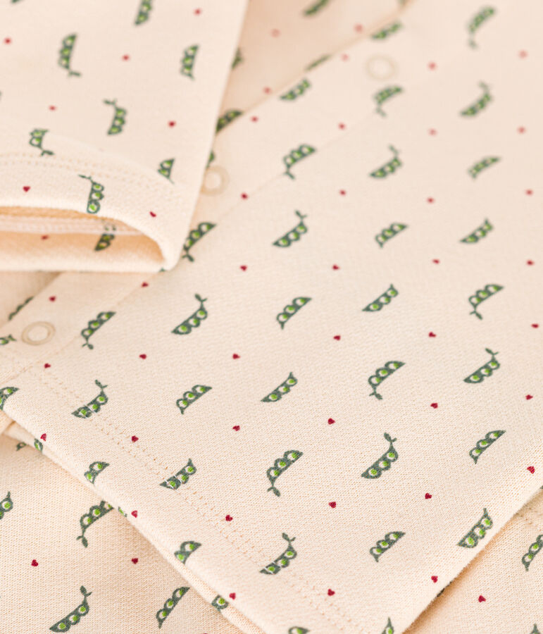 2-teiliges Babyset aus Molton naturfarben/vielfarbig