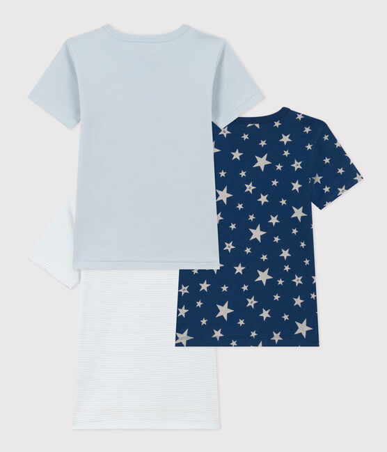 3er-Set kurzärmelige T-Shirts aus Baumwolle mit Sternmotiv für Jungen variante 1