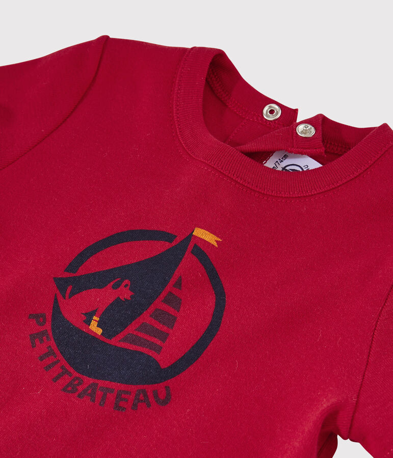 Kurz&auml;rmliges Baby-T-Shirt f&uuml;r M&auml;dchen rot