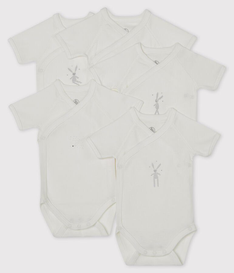 5er-Set kurz&auml;rmlige Bodys f&uuml;r Neugeborene vielfarbig