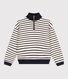 Damen-Sweatshirt mit Reißverschluss-Stehkragen aus aufgerautem Molton