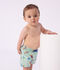 Baby-Badeshorts mit Eismotiven blau/vielfarbig