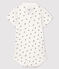 Kurzärmeliger Baby-Body aus Baumwolle mit Printmuster für Jungen weiss MARSHMALLOW/blau SMOKING