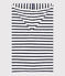 Gestreiftes Baby-Badecape aus Frottee weiss LAIT/blau MEDIEVAL