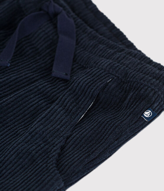 Kinder-Cordhose für Jungen blau SMOKING