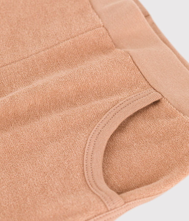 Kindershorts aus Boucl&eacute;-Frottier f&uuml;r M&auml;dchen beige
