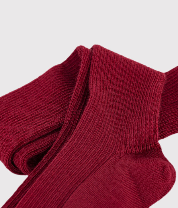 Kinder-Wollstrumpfhose rot