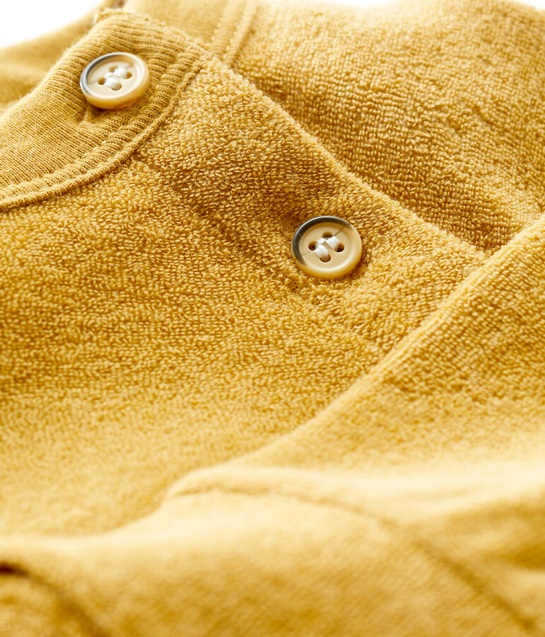 Baby-Sweatshirt aus Frottee gelb