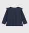 Baby-Bluse aus Baumwolle. blau SMOKING/weiss MARSHMALLOW