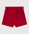 Baby-Shorts aus einfarbigem Fein-Cord rot TERKUIT