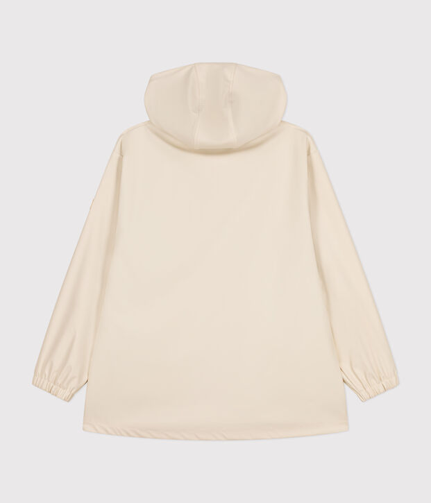 Damen-Regenjacke mit Kapuze naturfarben