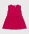 Ärmelloses Babykleid aus Leinen rosa DELHI