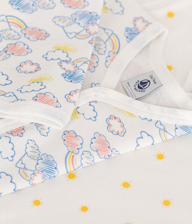 Baby-Pyjamas aus Baumwolle im 2er-Set vielfarbig