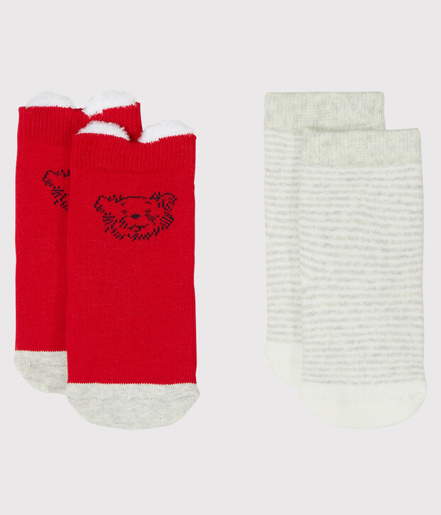 2er-Set Babysocken rot