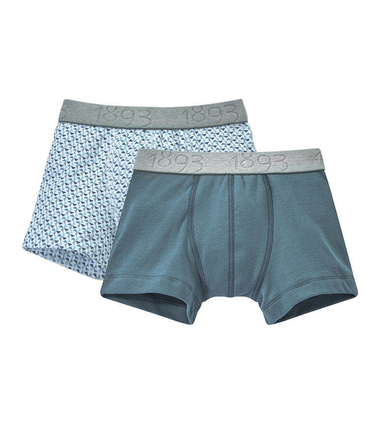 Jungen-Boxershorts im 2er-Set weiss