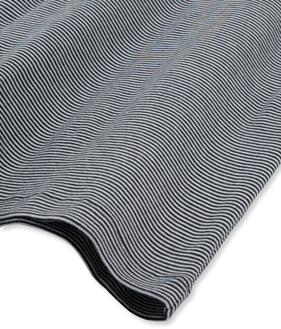 Gestreifter Unterziehpullover für Damen blau ABYSSE/weiss LAIT