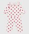 2-teiliger Stramper mit Herz-Motiv weiss MARSHMALLOW/rot TERKUIT